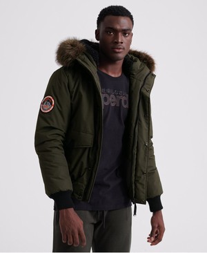 Superdry Everest Bomber Férfi Kabát Khaki | ZSOVW8354